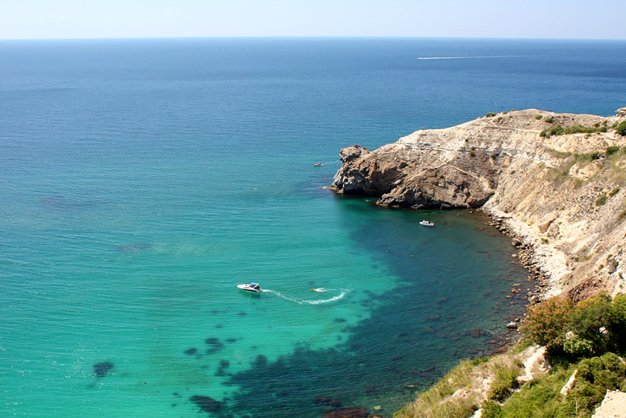Пляж мыс виноградный Крым
