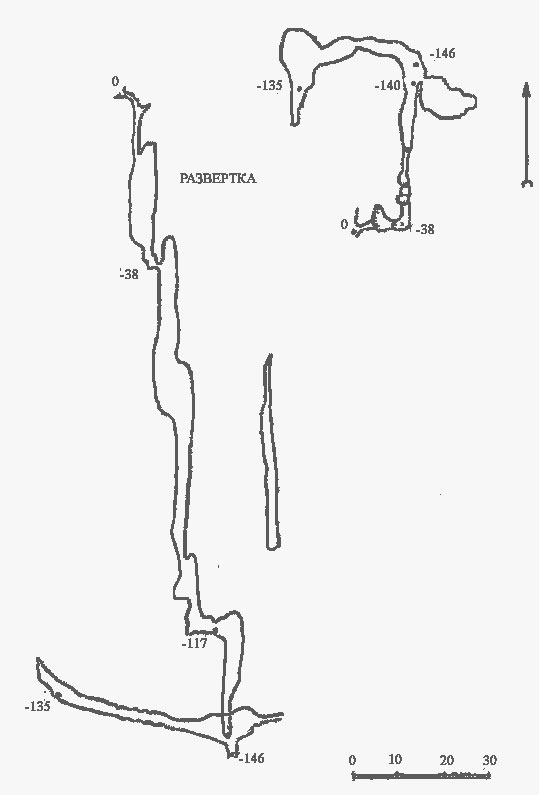 Смолинская пещера схема