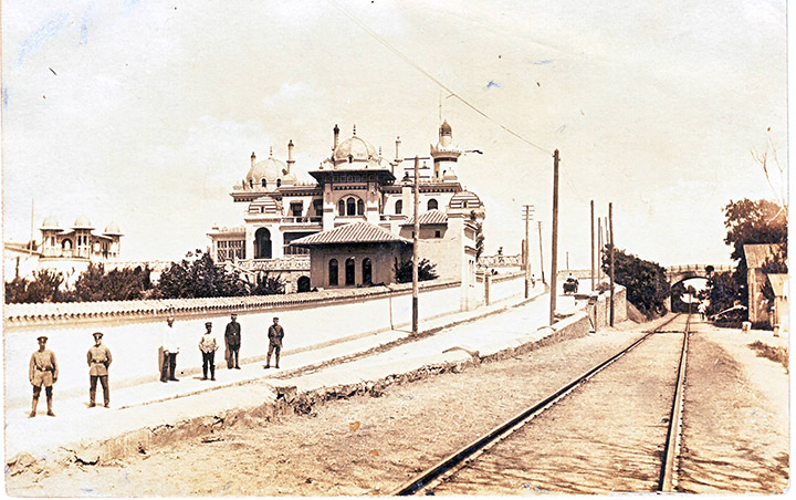 Дача Стамболи и мост через ж/д. 1915