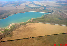 Межгорное водохранилище. Вид сверху