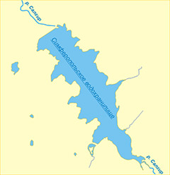 Cхема Симферопольского водохранилища