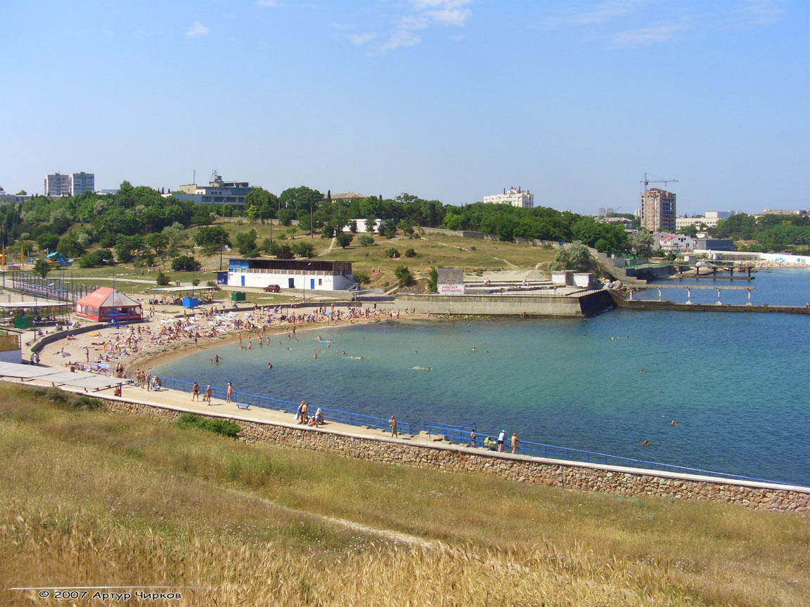 Пляж Песочный, Севастополь, Песочная бухта