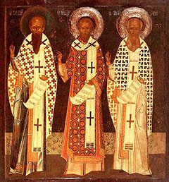 Собор трех Святителей. Икона